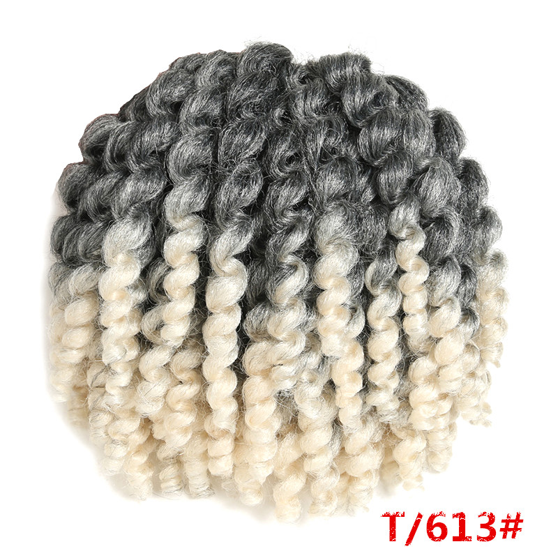 Ombre Jumpy Wand Crochet Braids Jamaican Bounce Curl Crochet Hair Synthetic Braiding Hair Extensions