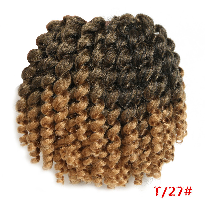 Ombre Jumpy Wand Crochet Braids Jamaican Bounce Curl Crochet Hair Synthetic Braiding Hair Extensions