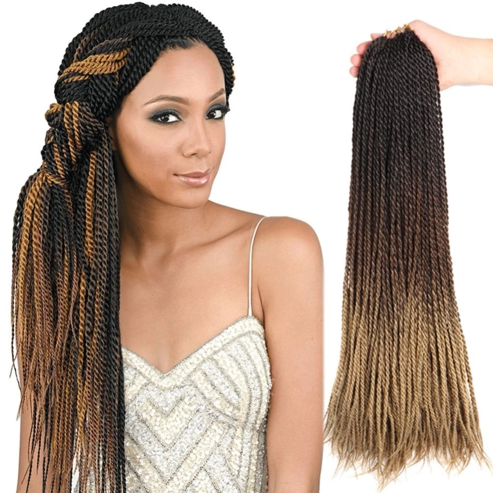 30Roots Ombre Braiding Hair Senegalese Twist Hair Extensions Synthetic Grey  Colors Crochet Braids