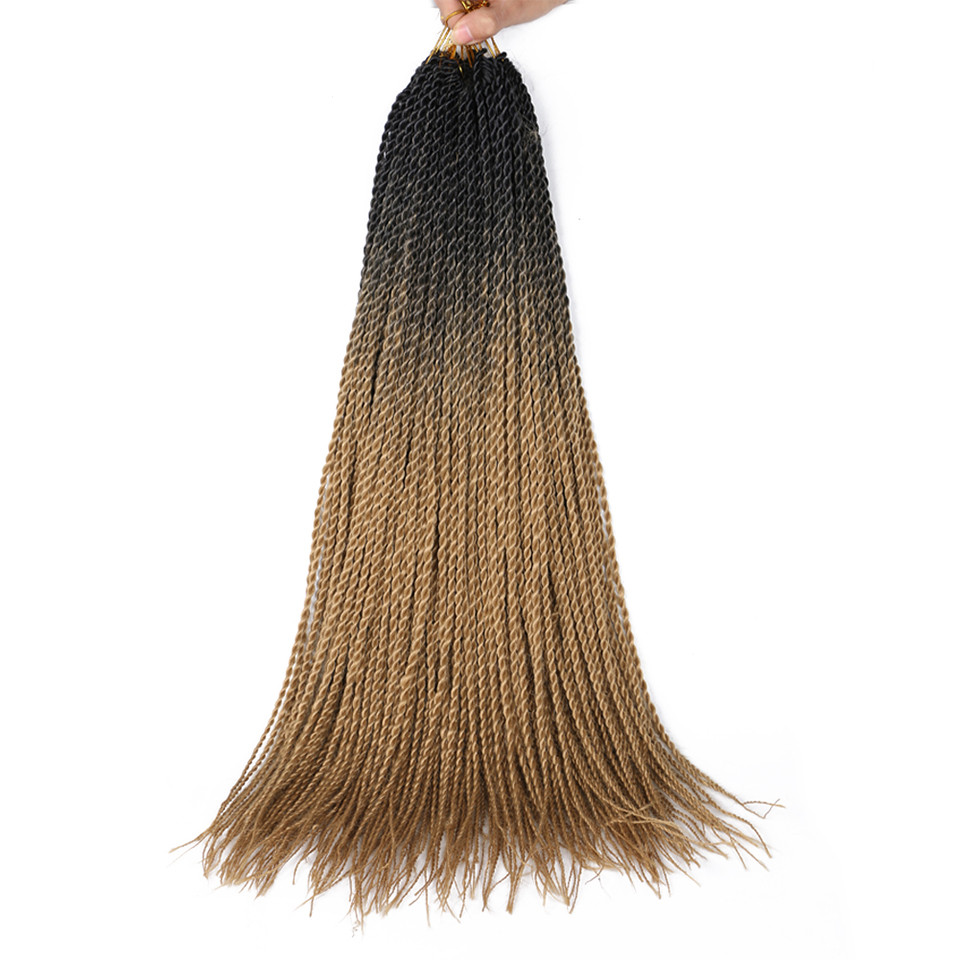 30Roots Ombre Braiding Hair Senegalese Twist Hair Extensions Synthetic Grey  Colors Crochet Braids