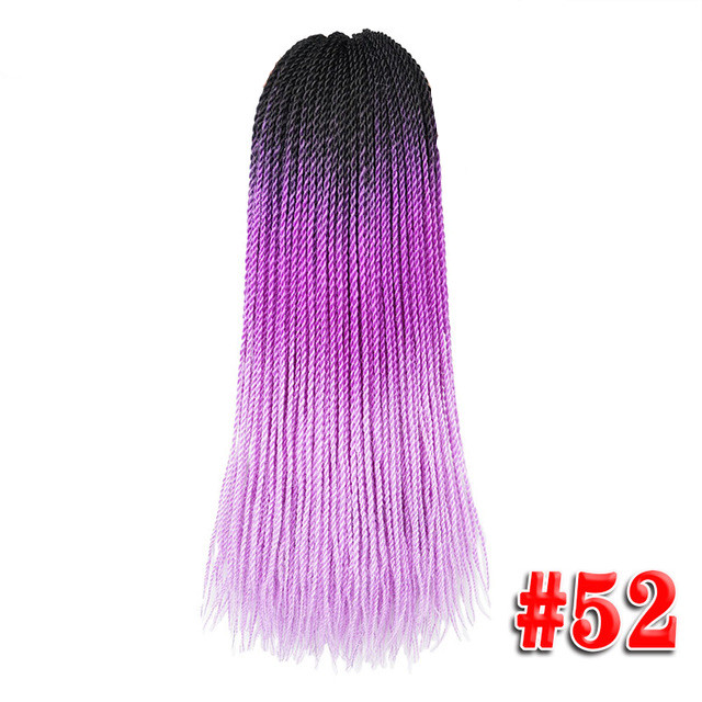 30Roots Ombre Braiding Hair Senegalese Twist Hair Extensions Synthetic Grey  Colors Crochet Braids