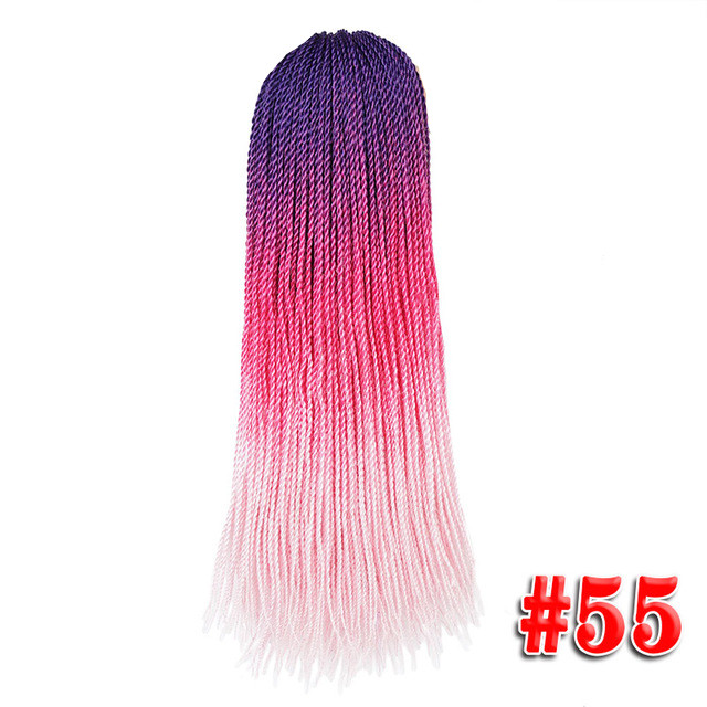 30Roots Ombre Braiding Hair Senegalese Twist Hair Extensions Synthetic Grey  Colors Crochet Braids