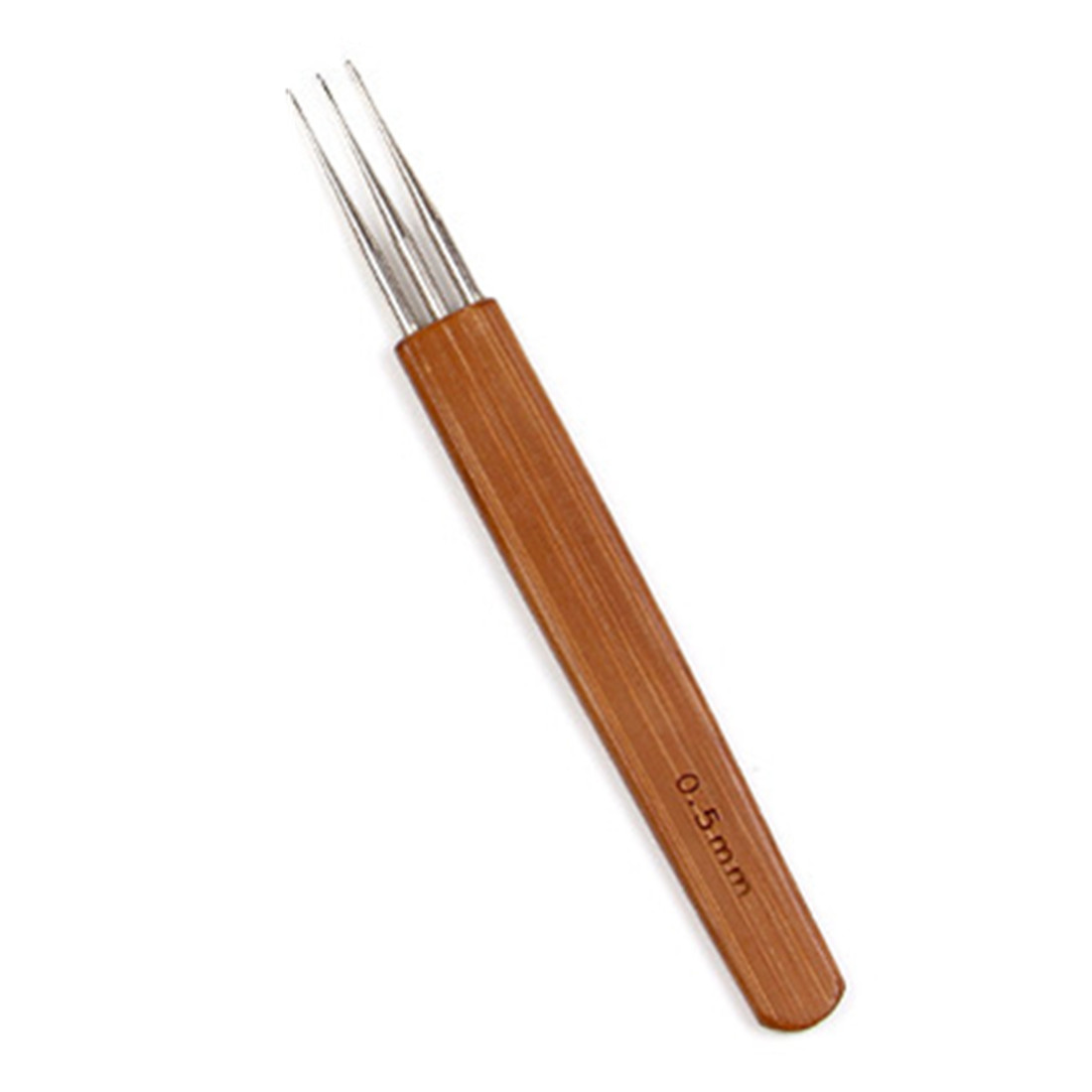 1/2/3 Hook Dreadlock Wood Handle Crochet Needle Hook For Dreadlocks Braids Hair Making Needle Tools