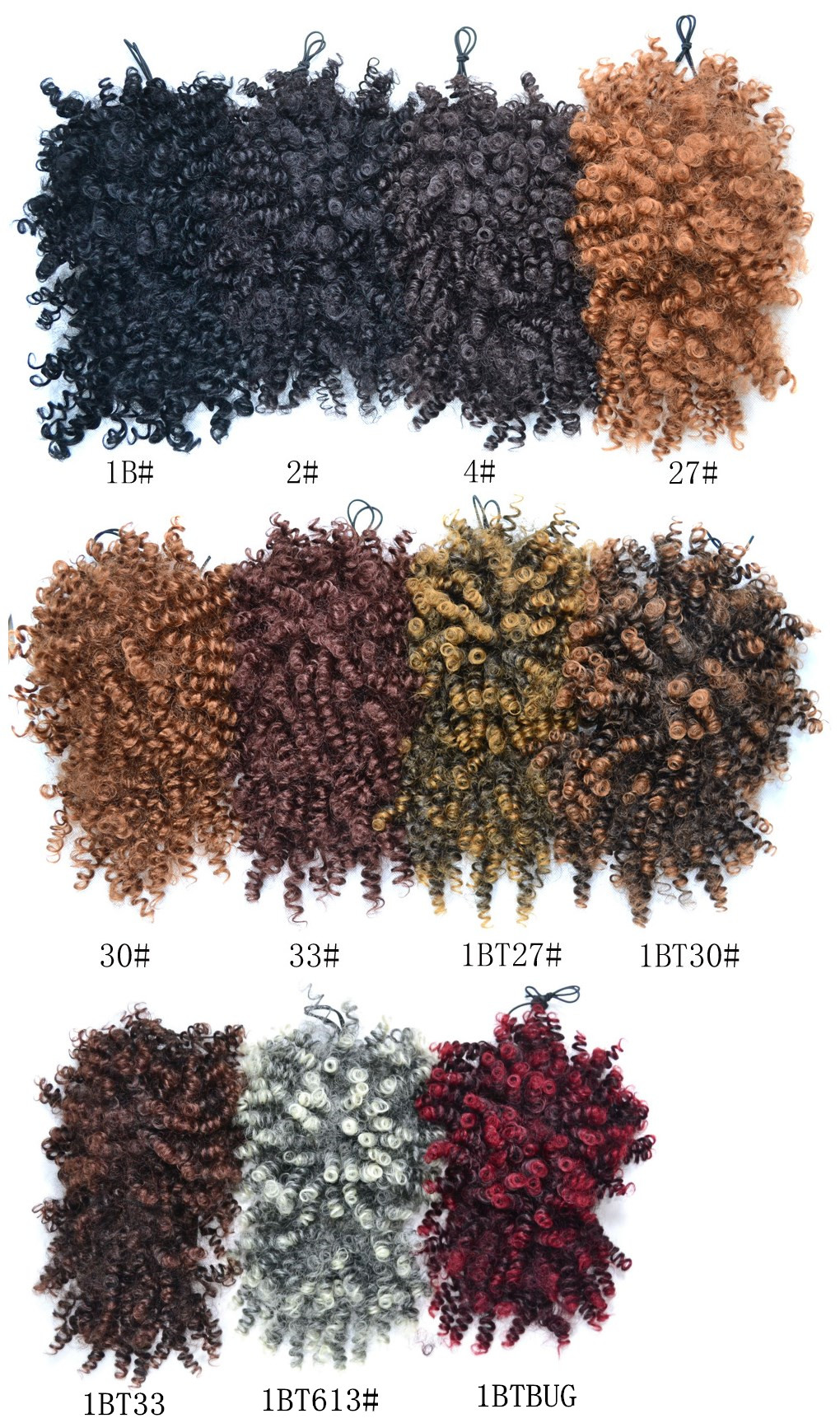 High Puff Afro Kinky Curly Drawstring Ponytail Synthetic Hair Extensions  Hair Ponytail with Clip in