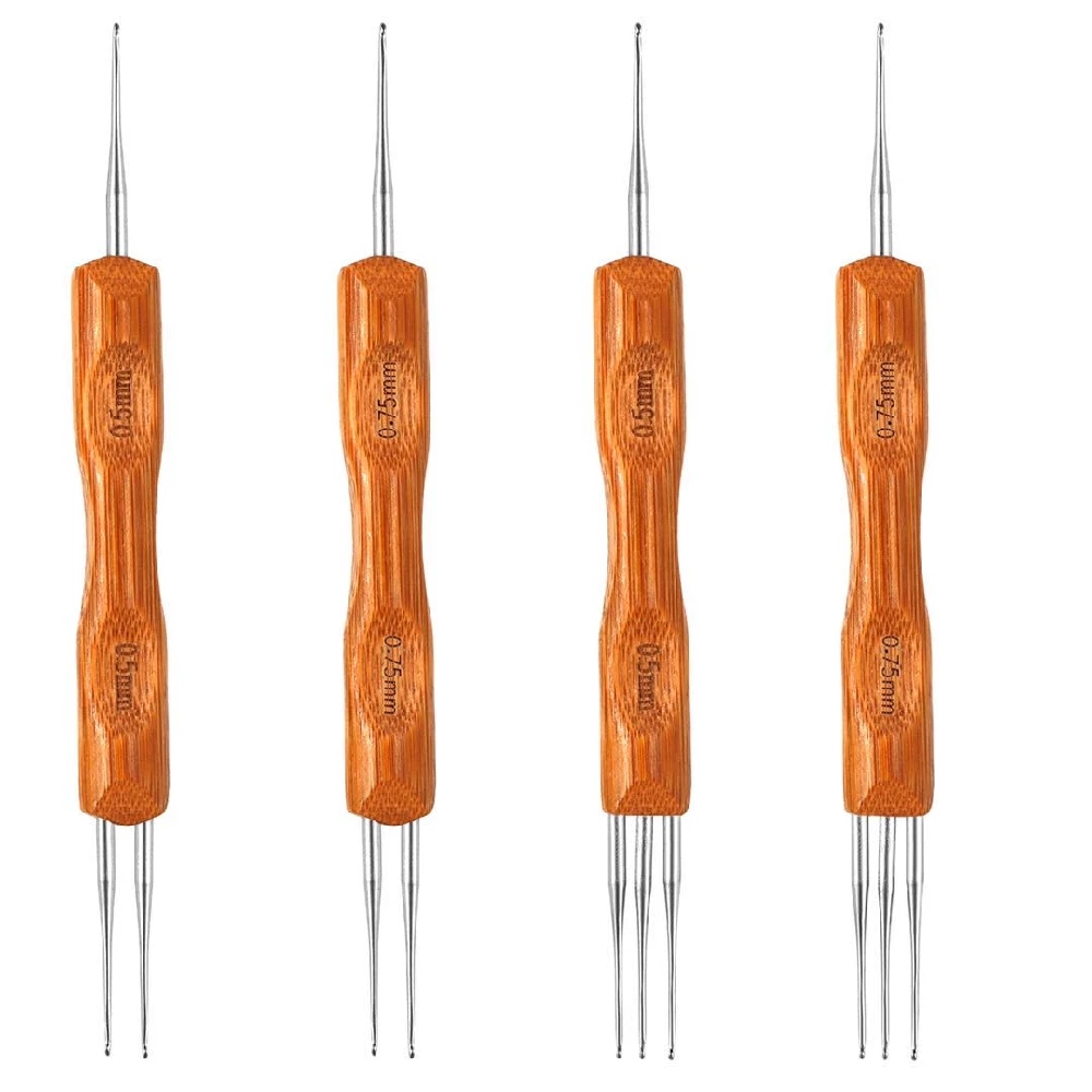 Two hook Dreadlocks Crochet Hook Lock Needle Braid Craft Hair Extensions For Dreads Hair