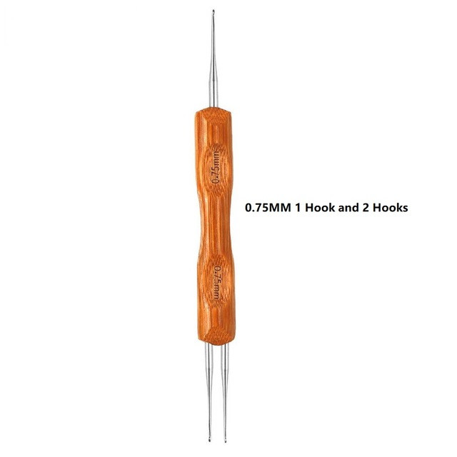 Two hook Dreadlocks Crochet Hook Lock Needle Braid Craft Hair Extensions For Dreads Hair