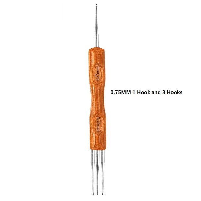 Two hook Dreadlocks Crochet Hook Lock Needle Braid Craft Hair Extensions For Dreads Hair