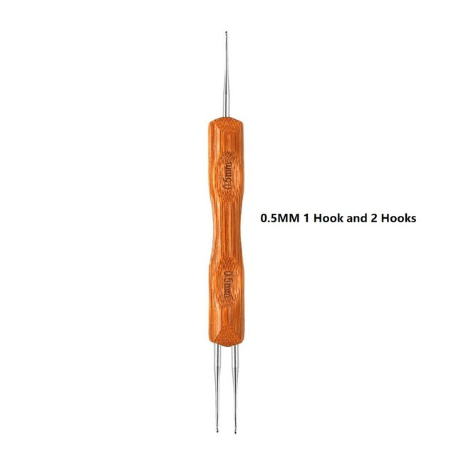 Two hook Dreadlocks Crochet Hook Lock Needle Braid Craft Hair Extensions For Dreads Hair
