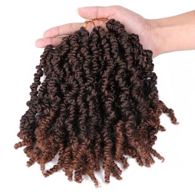 Pre-twisted Spring Twist Hair Pre-Twisted Passion Crochet Braids Short Curly Bomb Spring Twist Hair