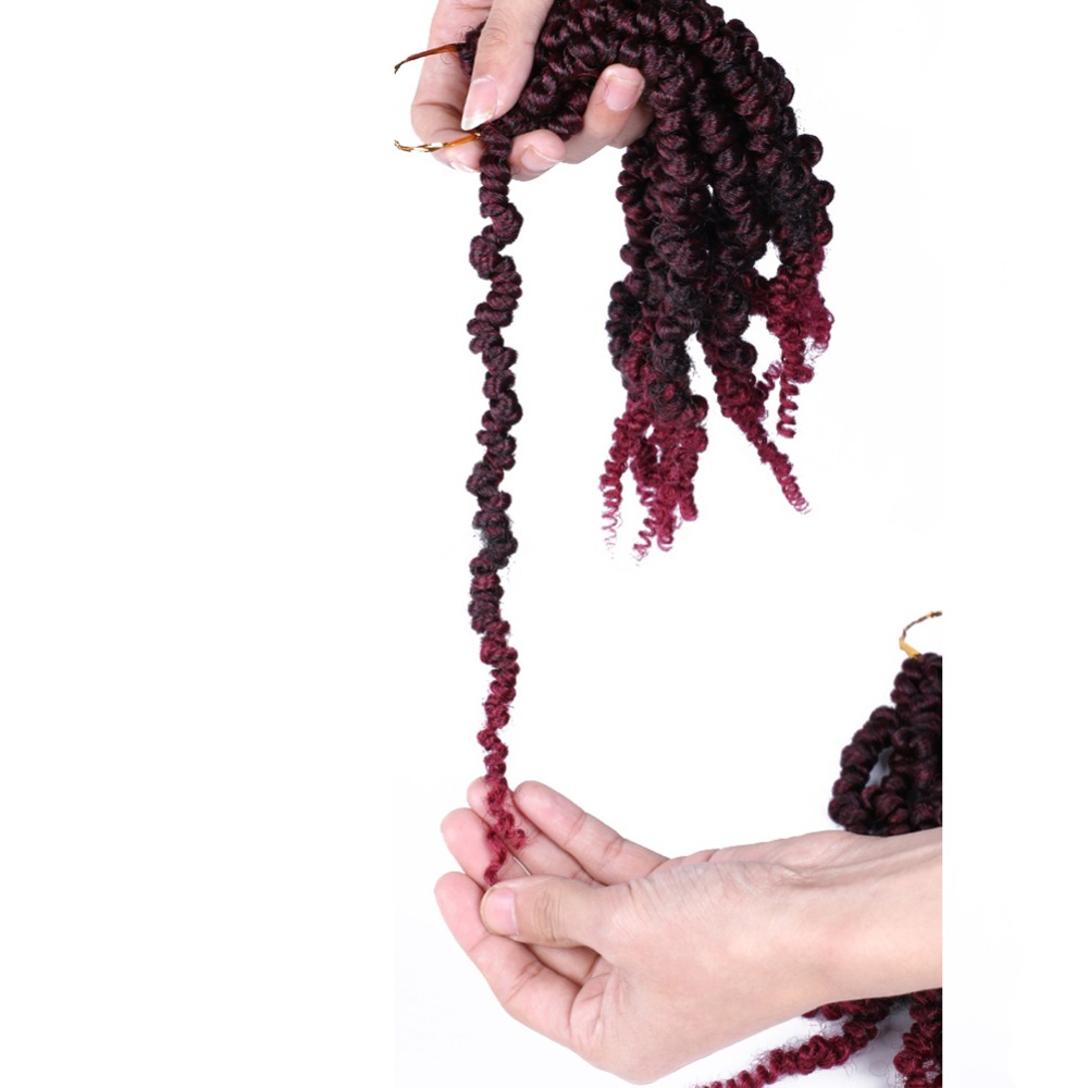 Pre-twisted Spring Twist Hair Pre-Twisted Passion Crochet Braids Short Curly Bomb Spring Twist Hair