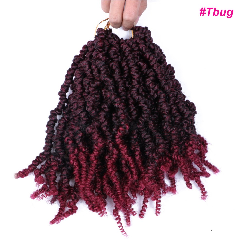 Pre-twisted Spring Twist Hair Pre-Twisted Passion Crochet Braids Short Curly Bomb Spring Twist Hair