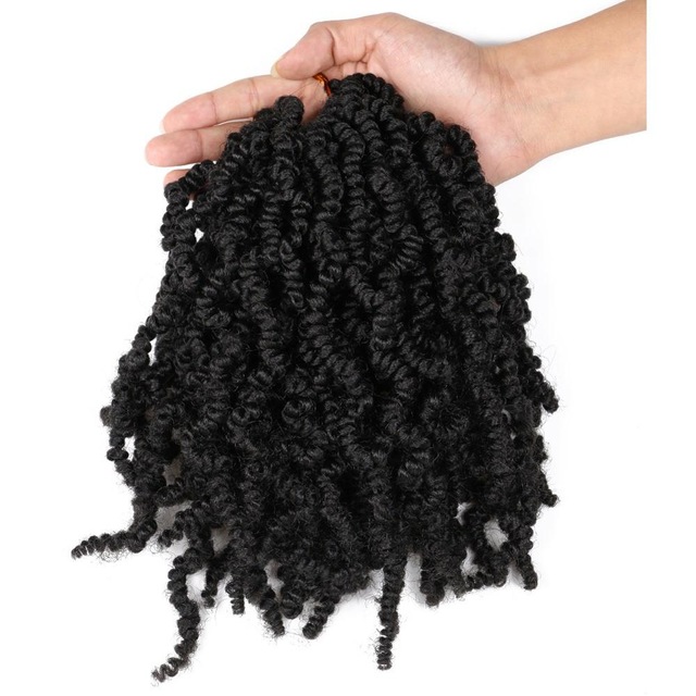 Pre-twisted Spring Twist Hair Pre-Twisted Passion Crochet Braids Short Curly Bomb Spring Twist Hair