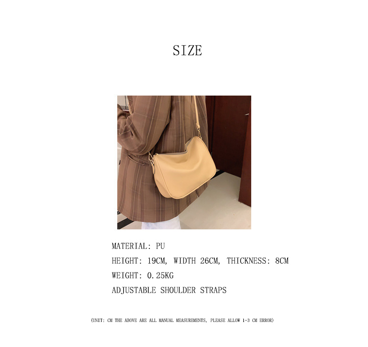 2023 Korean Edition Simple Fashion Bag Women's Trend Cylinder Personality  Pillow Bag Women's One Shoulder Crossbody Women's Bag