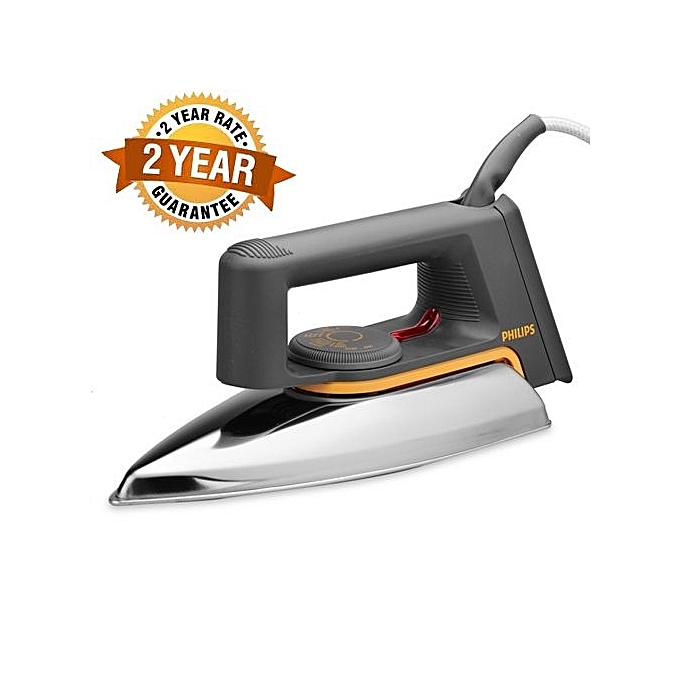 Philips Dry Iron box 1000W Nonstick soleplate