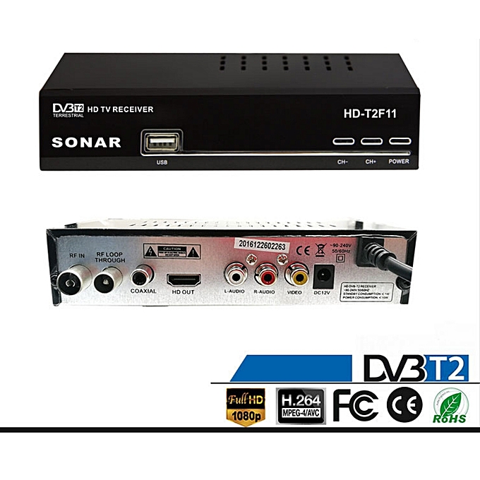 Sonar Free to Air Digital Decoder. No Monthly Charges. Full HD1080P with USB Sonar