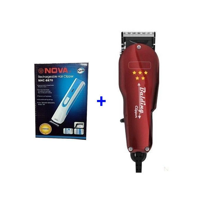 PREMIER Balding Clipper-Professional  Balding Hair Clipper Lasting Motor Corded Hair Clipper Hair Shaver Shaving Machine, Removes all Hair with Zero Bumps+Free Rechargeable Hair Trimmer