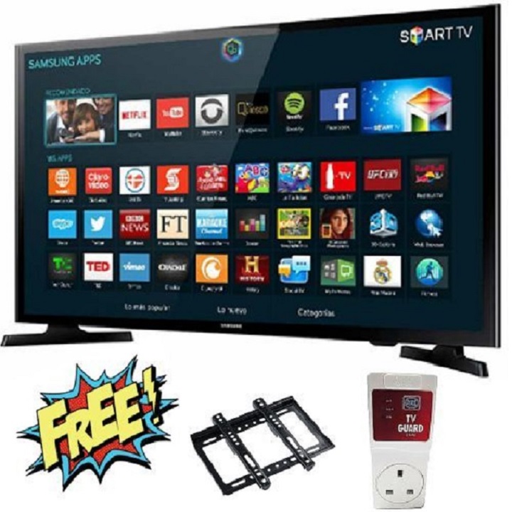 SAMSUNG UA32T5300AU,32 Inch Smart TV  Television FHD 32" TV Tizen OS Series 5 Inbuilt decoder for local channels HDMi USB ports Wide color Enhancer +FREE TV GUARD+BRACKET