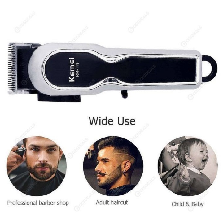 KEMEI RECHARGEABLE Electric Barber Hair Clipper and Shaving Machine Kinyozi