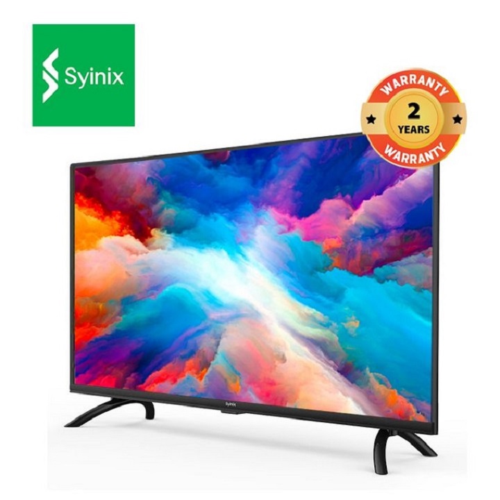 SYINIX 32 inch  FRAMELESS Digital LED TV Inbuilt Decoder I-cast Television DVBt2+S2