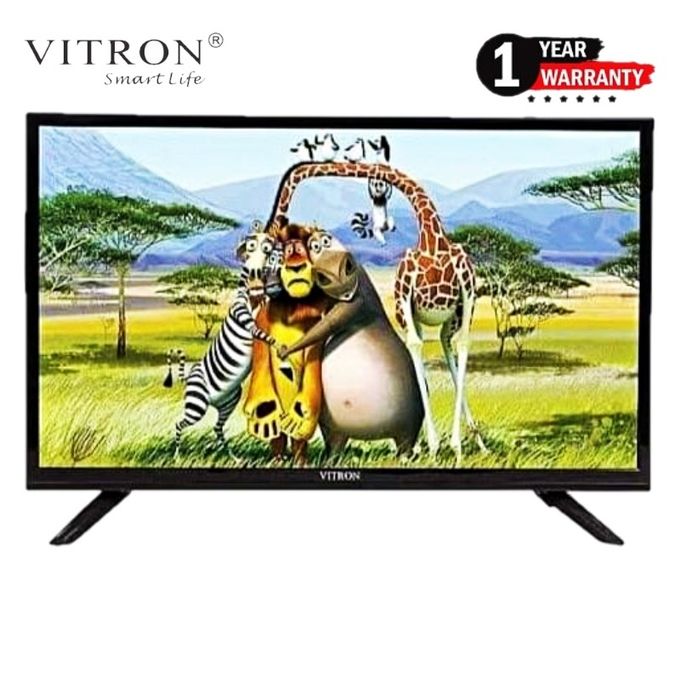 VITRON HTC2446 24" INCHES Television HD Digital Television AC/DC LED TV INBUILT DECODER With HDMI Output and USB VGA ports Wide Color Enhancer+ 6 FREE GIFTS