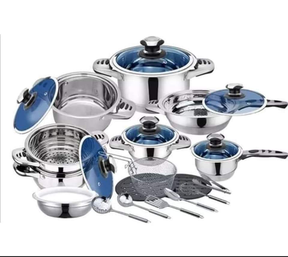 Marwa 30 PCS Stainless Steel Cookware Set