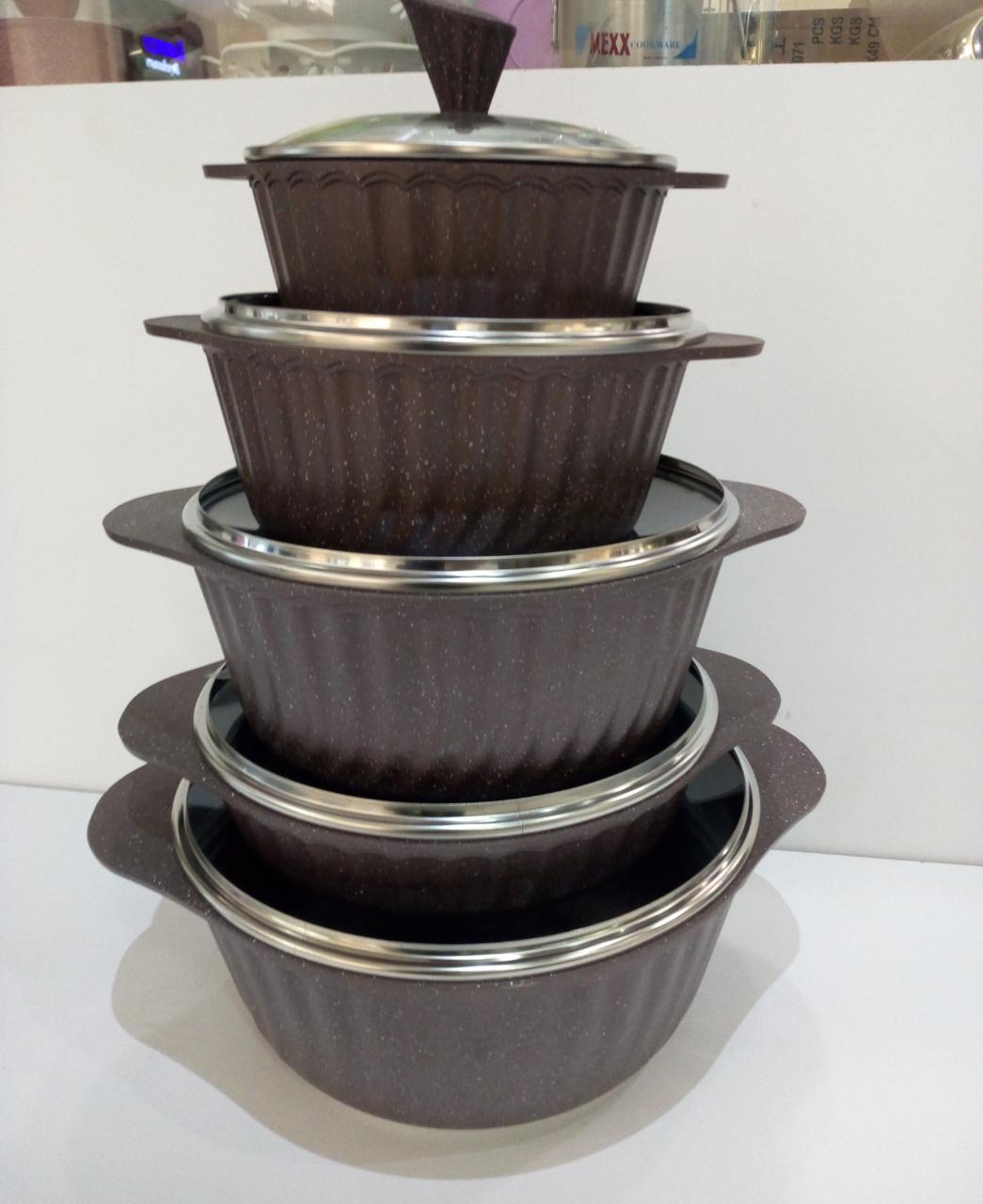 10 Pcs Ceramic Granite Non-stick cooking pots/cookware set