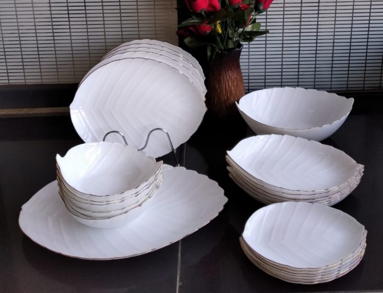 opal dinner sets plates/soup bowls