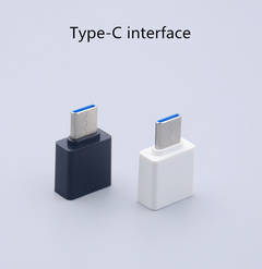 Mini USB OTG adapter Android micro USB / type-c-to-usb converter for tablet devices White for Type-c 2.4*0.75cm