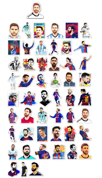 51 pieces of graffiti stickers luggage laptop car mobile phone waterproof stickers