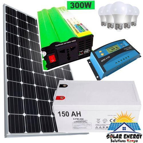 Solar Max Solar Panel 250w + 300 Watt Powerful Inverter + 20A Digital Controlle