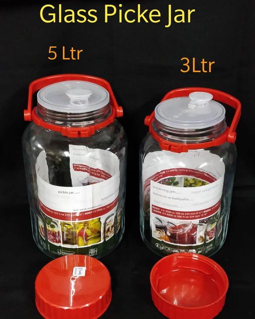 Glass Pickle Jar size(5 liters) as pictured