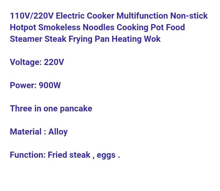 Three slots Electric Mini frying pan