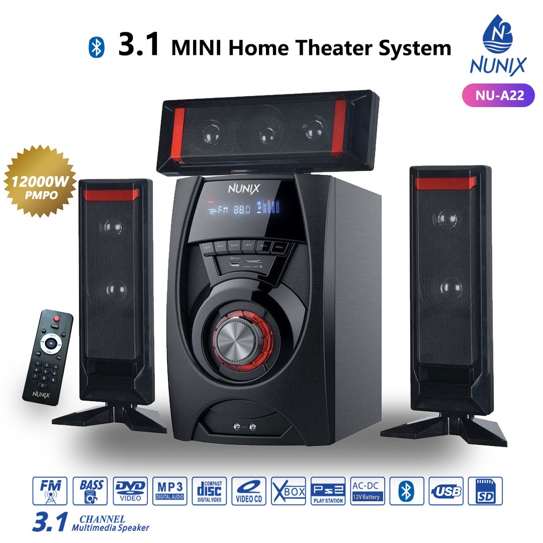 Nunix NU A22 Multimedia Speaker System 3.1CH