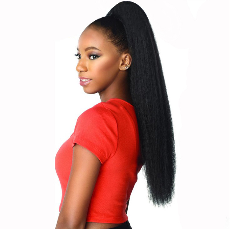 Wig ponytail Long curly ponytail YAKI Fluffy Afro Wig Ponytail African Horsetail