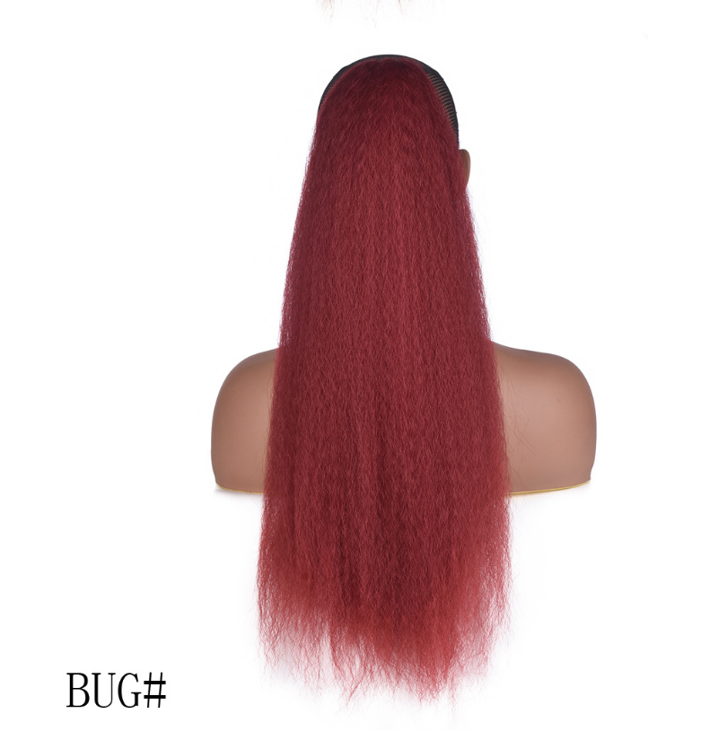 Wig ponytail Long curly ponytail YAKI Fluffy Afro Wig Ponytail African Horsetail