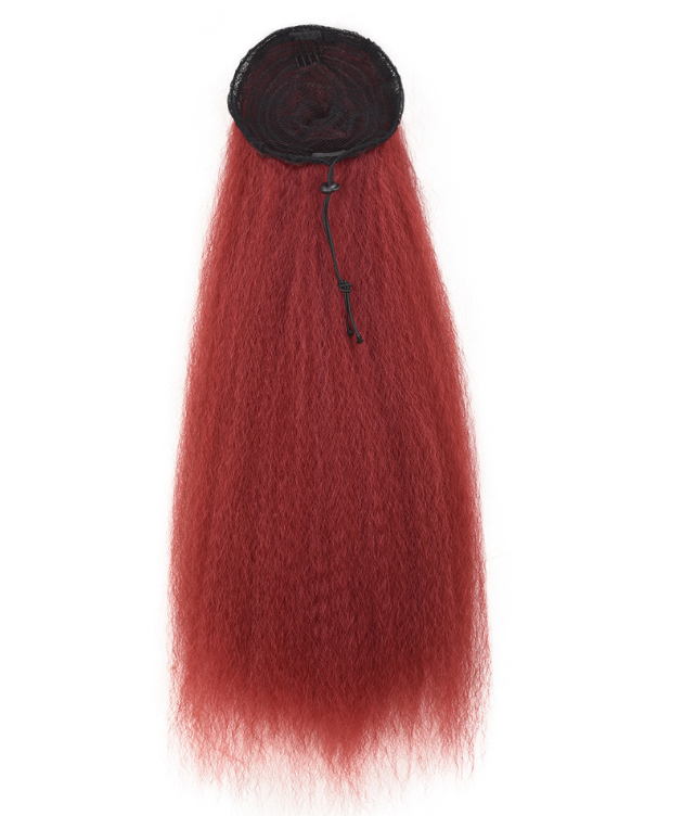 Wig ponytail Long curly ponytail YAKI Fluffy Afro Wig Ponytail African Horsetail