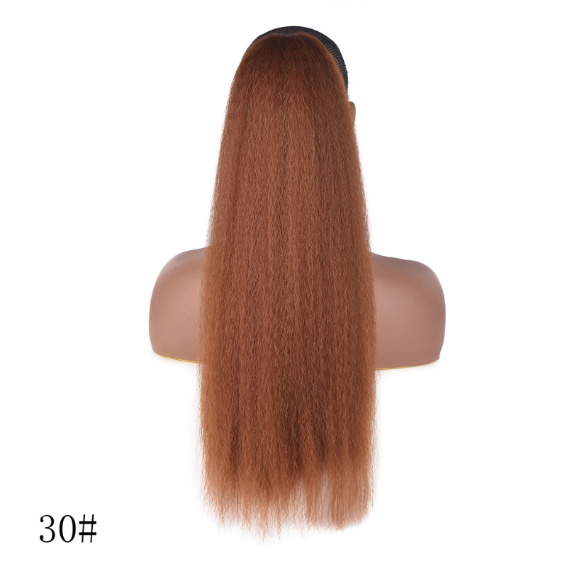 Wig ponytail Long curly ponytail YAKI Fluffy Afro Wig Ponytail African Horsetail