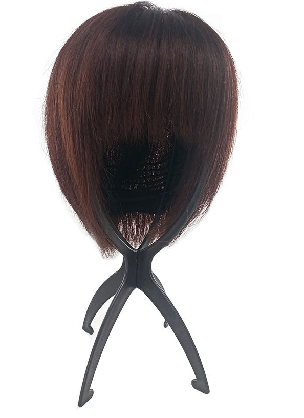 2PCS  portable folding durable wig hat hat holder display tool wig holder barber shop stand BLACK