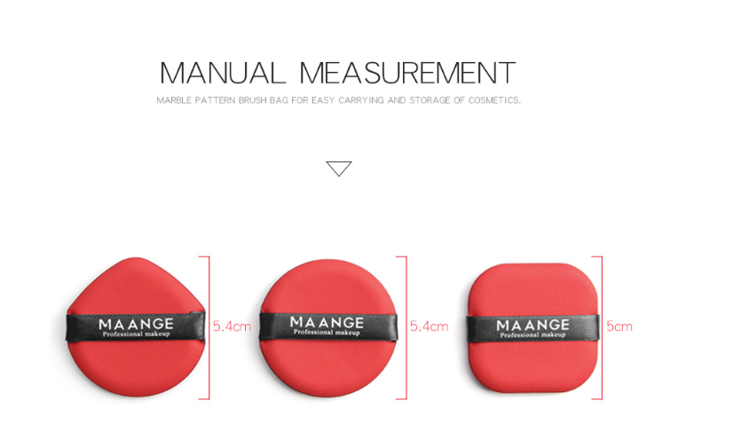 3pcs set of beauty tools Air cushion puff BB cream foundation special makeup sponge cleaning