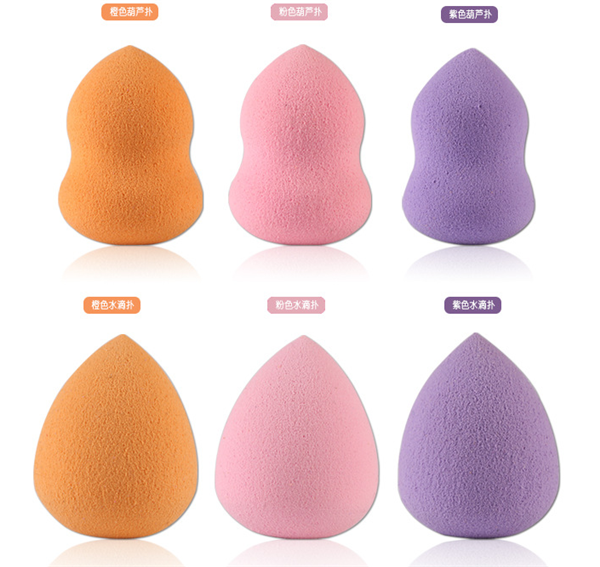 6pcs Discount soft hydrophilic makeup sponge BB cream beauty tool beauty powder puff dry and wet