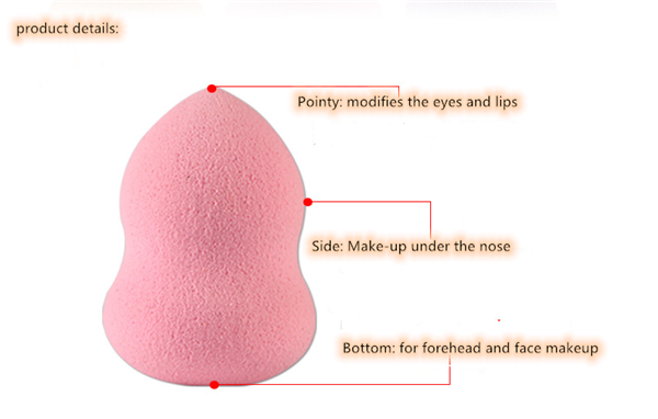 6pcs Discount soft hydrophilic makeup sponge BB cream beauty tool beauty powder puff dry and wet