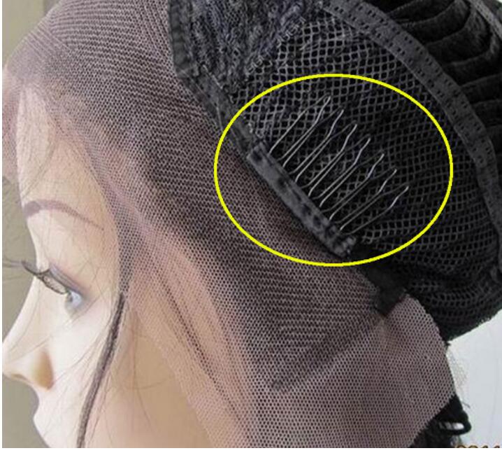 20Pcs Wigs Cap Accessories Hair Clips For Weaves Wig Lace  7 Thooth Convenient For  Wig Caps Black