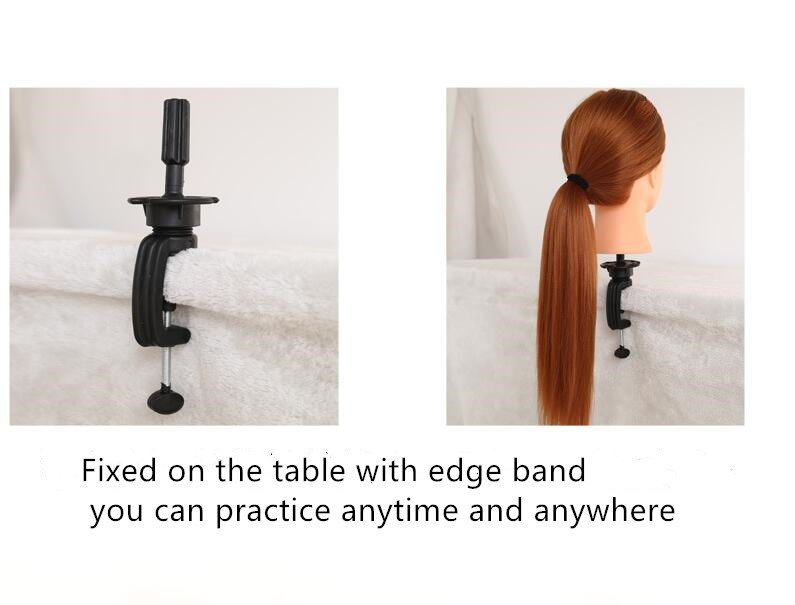 Desktop Wig Bracket Hairdressing Practice Head Mannequin Head Doll Head Wig Small Bracket Barber