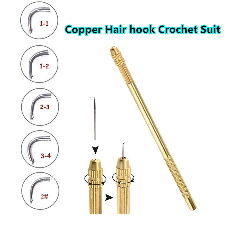 Wig extension and replacement headgear crochet Lace wig copper crochet copper crochet kit