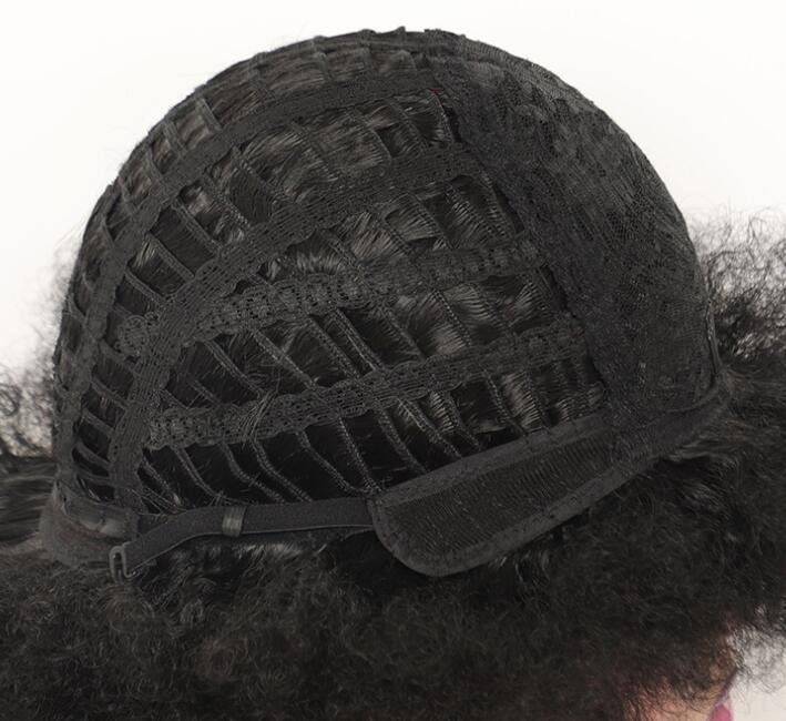 African explosive wig short curly fluffy short explosive head synthetic wig natural wig Black