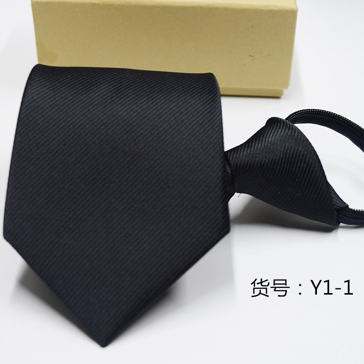 Men&apos;s casual ZIPPER Neckties TIE business dress professional convenience lazy people
