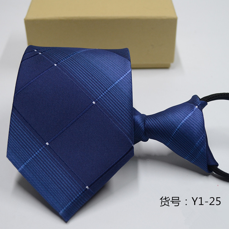 Men&apos;s casual ZIPPER Neckties TIE business dress professional convenience lazy people