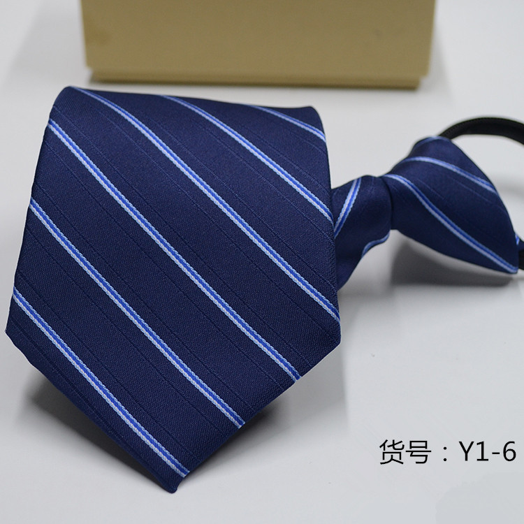 Men&apos;s casual ZIPPER Neckties TIE business dress professional convenience lazy people