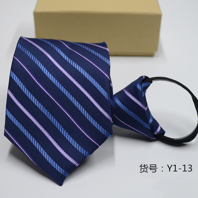 Men&apos;s casual ZIPPER Neckties TIE business dress professional convenience lazy people