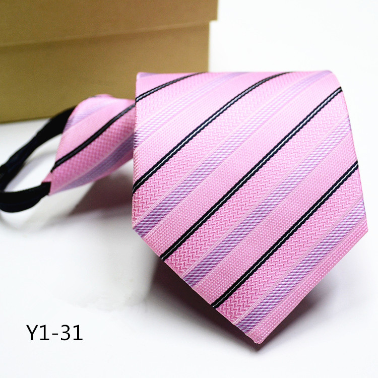 Men&apos;s casual ZIPPER Neckties TIE business dress professional convenience lazy people